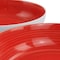 Gibson Home Crenshaw 8.5 Inch 2 Piece Stoneware Dinner Bowl Set in Red and White 750117661M - alternate 4
