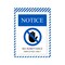 C-Line Products 9" x 12" Blue and White Safety Striped Welded Shop Ticket Holders, 25/BX 44105 - alternate 6