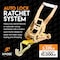 Xpose Safety Ratchet Straps Heavy Duty, 2 In x 27 FT Tie Down Straps Ratchet Operated with Double J Hooks RTD227-DJH-1-X - alternate 5