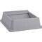 Rubbermaid Commercial Untouchable Square Swing Top, Gray, 20.1" W/Dia, 4 PK RCP266400GYCT - alternate 4