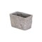 Homeroots 9in Gray Speckle Glaze Cement Indoor Outdoor Rectangular Pot Planter 487894 - alternate 6