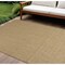Homeroots 8' X 10' Tan Geometric Indoor Outdoor Area Rug 572670 - alternate 1