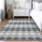 Homeroots 3' X 5' Gray Black And Green Geometric Washable Indoor Outdoor Area Rug 597902 - alternate 6