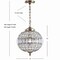 Jonathan Y Georgina 12" Crystal/Metal LED Pendant, Antique Brass JYL6110A - alternate 11