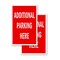Signmission Additional Parking Here, Vinyl Decals Only 24 Inch x 36 Inch, Vinyl Decal, 2PK DSB-2436-2PACK-Additional Parking Here - alternate 1