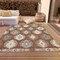 Homeroots 8' X 10' Brown Ivory And Taupe Southwestern Washable Indoor Outdoor Area Rug 615125 - alternate 6