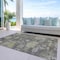 Homeroots 9' X 12' Gray And Charcoal Floral Washable Indoor Outdoor Area Rug 604130 - alternate 4