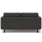 Homeroots 72" Gray Fabric Sofa With Brown Legs 640976 - alternate 5