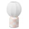 Jonathan Y Valarie 10.25" Contemporary Modern Checkerboard Ceramic w/Ribbed Cocoon Globe Shade LED Mini Table L JYL4203A - alternate 6