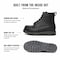 Handpoint Mens 6 in Soft Toe Work Boots-Black Full Grain Leather Safety Boots, 8 HSB84994-D-8 - alternate 5