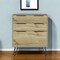 Homeroots 30" Brown and Black Three Drawer Dresser 478261 - alternate 5