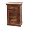 Homeroots 30" Honey Brown One Drawer Nightstand 488753 - alternate 1