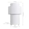 Jonathan Y Franklin 17.5 in. Modern Minimalist Fabric Stacked Cylinder LED Table Lamp, White, 2PK JYL5609A-SET2 - alternate 5