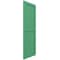 Ekena Millwork True Fit PVC Two Panel Chevron Modern Style Fixed Mount Shutters, Lilly Pads, 15W x 77H, PR TFP101CV15X077LP - alternate 11
