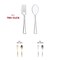 Smarty Had A Party Clear Disposable Plastic Mini Flatware Set - Dessert Spoons and Dessert Forks (960 Guests), 1920PK 790-CLCS-CASE - alternate 6