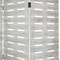 Homeroots 72" White Wood Folding Three Panel Screen Room Divider 274697 - alternate 5
