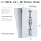 Signmission Piercing Vertical, Plastic Signs Only 24 Inch x 36 Inch, Corrugated Plastic, 2PK CSB-2436-2PACK-Piercing Vertical - alternate 2