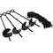 King Canopy 4-Piece Ground Anchor Kit, 15in Steel Powder Coated, Auger Style w/40 feet of Rope, Black A4100 - alternate 1