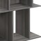 Homeroots 24" Dark Gray Wood End Table With Six Open Shelves 332842 - alternate 5