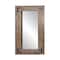 Homeroots 75" Brown Wood Framed Leaning Accent Mirror 484405 - alternate 1