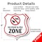 Signmission Dog Poop Shield Sign No Poop & Pee Zone, 6 inch X 6 inch, Plastic Sign, 2PK SHI-P-2PACK-6-375 - alternate 3