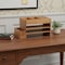 Homeroots 16" Brown Wood Desk Organizer 661179 - alternate 4