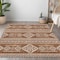 Homeroots 8' X 10' Orange And Ivory Southwestern Washable Indoor Outdoor Area Rug 593711 - alternate 6