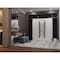Vdomdoors Aluminum Double Doors Dekton 0163 Venezia Noce 2 Sidelight and Top Transom Entry Door Painted (W100 DEKTON0163DEXD-VEN-W14+72+14xH80+12-LH-O - alternate 4