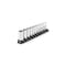 Tekton 1/4 Inch Drive Semi-Deep 6-Point Socket Set with Rail, 11-Piece (5/32 - 9/16 in.) SHD90117 - alternate 1