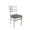 Bfm Seating Lima Ladder Back Chair - Rustic Copper Relic Seat - Steel Frame - Silver Mist Finish 2160CRCR-SM - alternate 1