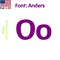 Aacc Self-Adhesive Vinyl Letter: o, Scale: 4 in. Color: Purple Font: Anders by, 12PK AACC-Anders-lo-Purple-I4x12 - alternate 1