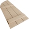 Ekena Millwork Rough Cedar 3 Board Joined Board-n-Batten w/Quarter Round Arch Top Faux Wood Shutters, 16.5"W x 64"H SHUBJQ16X64RCPR - alternate 6