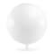 Homeroots 42" White And Black Fiberglass And Cotton Swivel Egg Chair 522851 - alternate 5