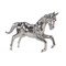 Homeroots 19" Nickel Metal Horse Figurine Tabletop Sculpture 364226 - alternate 4