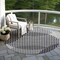 Homeroots 8' Gray And Black Round Geometric Washable Indoor Outdoor Area Rug 597639 - alternate 5