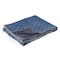 Homeroots 50" X 70" Blue Kantha Cotton Floral Throw Blanket with Embroidery 357568 - alternate 6