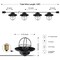 Jonathan Y 10-Light Indoor/Outdoor 10 ft. Rustic Farmhouse LED G40 Metal Cage Shade String Lights, Black JYL8703A - alternate 7