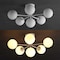 Jonathan Y Olivier Parisian 24" 6-Light Globe Modern Industrial Iron Bistro LED Semi Flush Mount, White JYL9542D - alternate 9