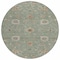 Homeroots 8' Artichoke Green Ivory And Coral Round Floral Washable Indoor Outdoor Area Rug 604763 - alternate 4