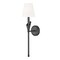 Z-Lite Claudelle 1-Light Wall Sconce, 5.75 in W x 24 in H, Matte Black 4014-1SA-MB - alternate 1