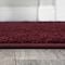 Jonathan Y Haze Solid Low-Pile Dark Red 6 ft Round Area Rug SEU100Q-6R - alternate 4