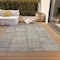 Homeroots 5' X 8' Beige Taupe And Brown Patchwork Washable Indoor Outdoor Area Rug 581570 - alternate 6