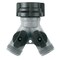 Gilmour Polymer Threaded 2 Male/1 Female Y-Hose Connector with Shut Offs 800174-1002 - alternate 1