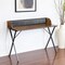 Homeroots 47" Brown and Black Wood and Metal X-Shape Computer Desk 568036 - alternate 10