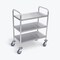 Luxor Stainless Steel Cart with Three Shelves, 37"H L100S3 - alternate 2