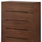 Homeroots 32in Brown Accent Chest With Five Drawers 473067 - alternate 4