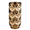 Homeroots 14" Polyresin Gold Geometric Cylinder Table Vase 468952 - alternate 4
