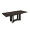 Homeroots 98" Dark Gray Solid Wood Dining Table 366216 - alternate 1