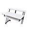 Homeroots 47" White and Black Computer Desk 491456 - alternate 4