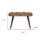 Homeroots 31in Brown Solid Wood Storage Bench With Cabinet 718242 - alternate 7